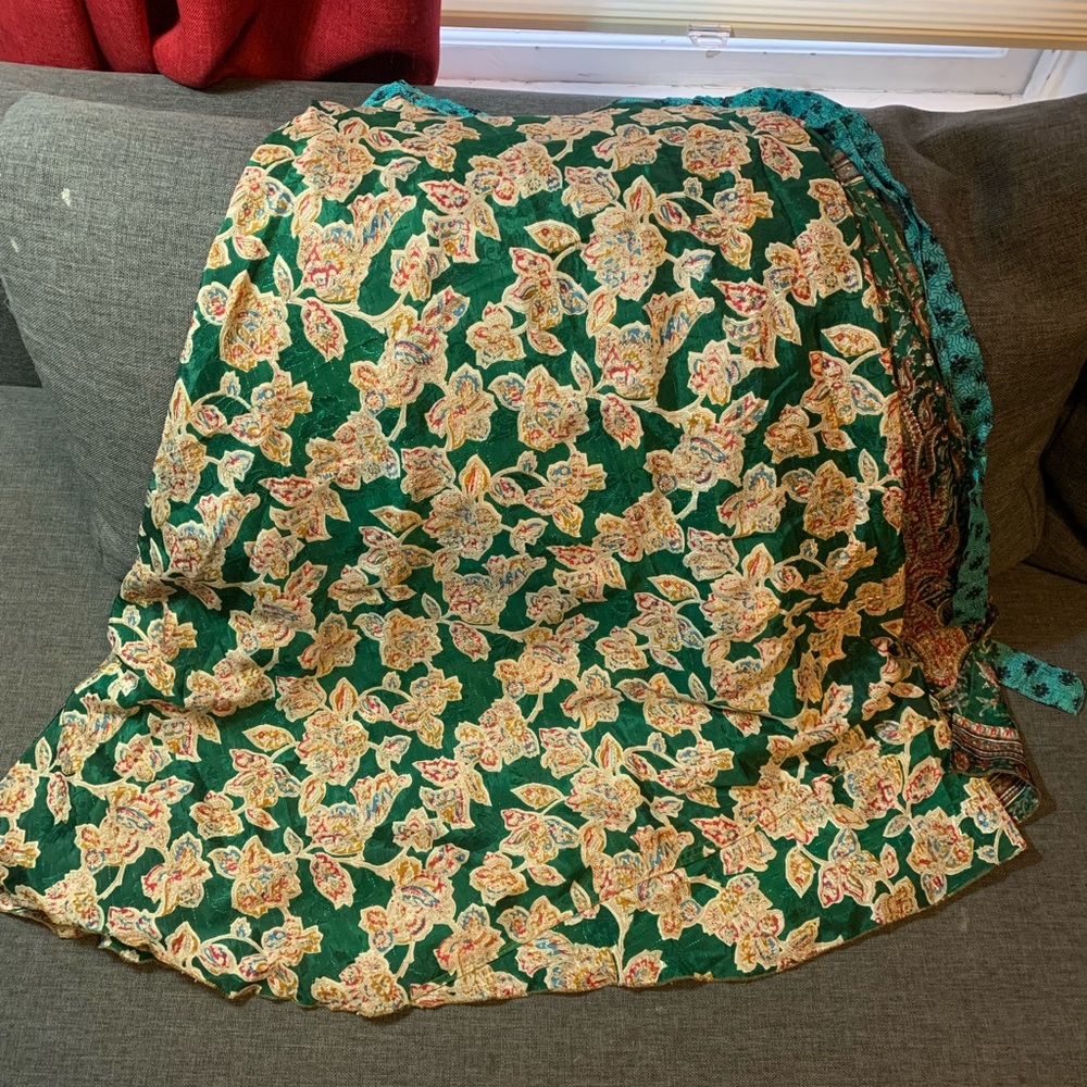 Indian sari / bohemian wrap skirts